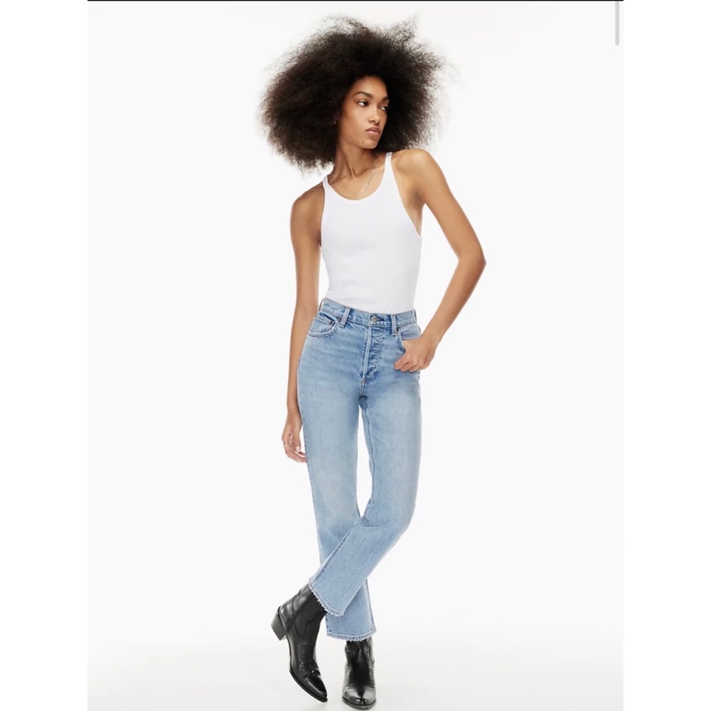 Denim Forum The Arlo High Rise Straight Jeans